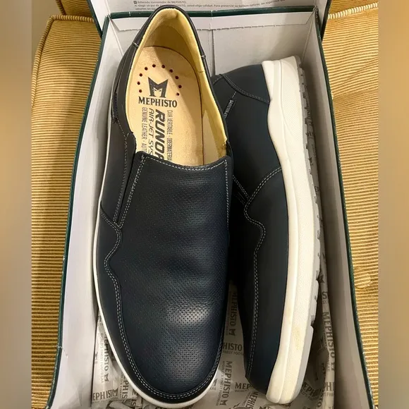 Mephisto Valter Navy “Randy” Men’s Slip-On Loafer - Size 12.5