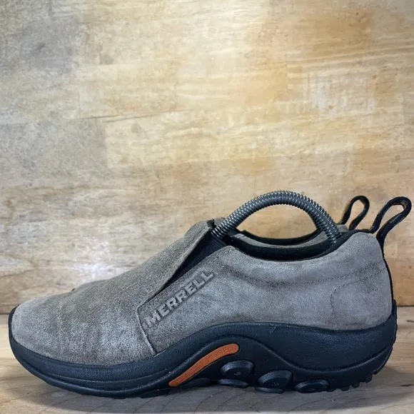 Merrell JUNGLE MOC Womens Size 9.5 Slip-On Shoes Clogs Gunsmoke Suede J60787