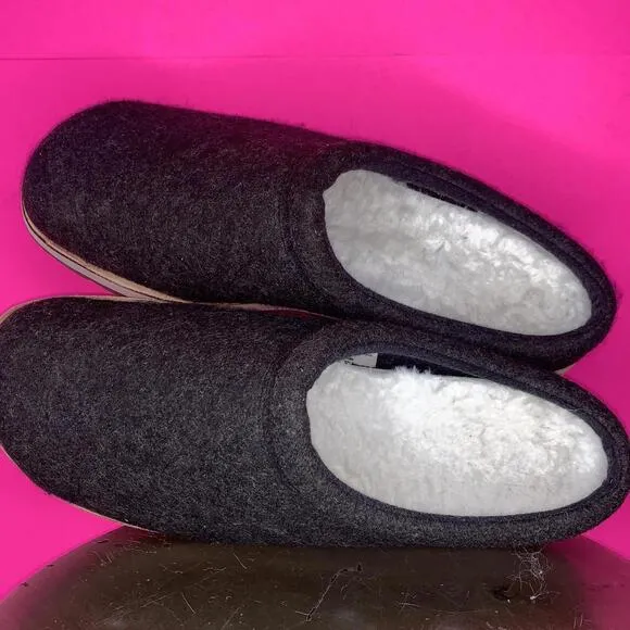 Merrell Juno Black Wool Slip-On Clog