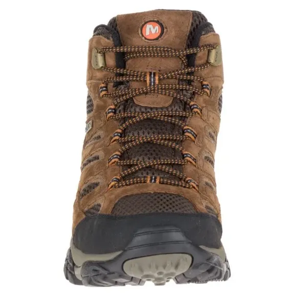MERRELL Men's Moab 2 Mid WaterproofHiking Boots, Earth Color.