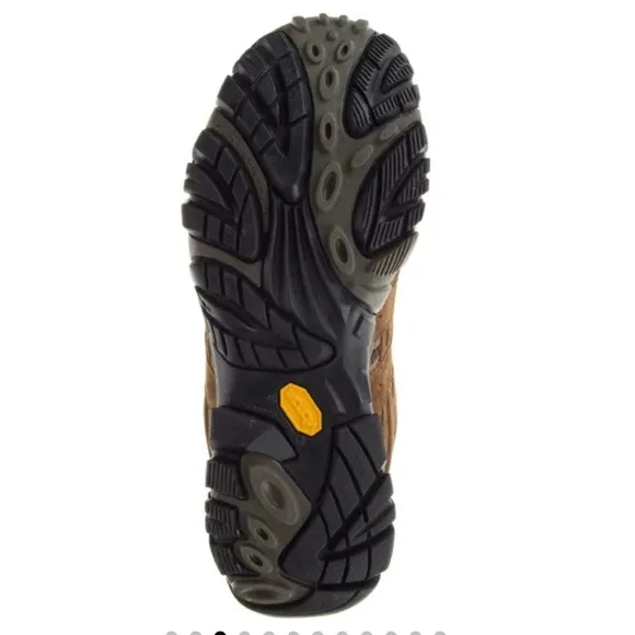 MERRELL Men's Moab 2 Mid WaterproofHiking Boots, Earth Color.