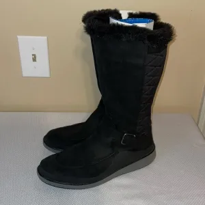 Merrell women’s boots 9.5 Tremblant Ezra Tall Polar Waterproof black grey zipper