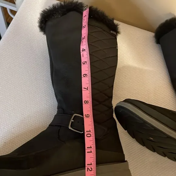 Merrell women’s boots 9.5 Tremblant Ezra Tall Polar Waterproof black grey zipper