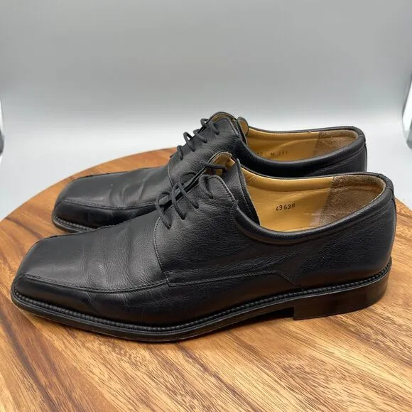 Mezlan Shoes Mens Size 10.5 M Black Oxford Leather Dress Comfort