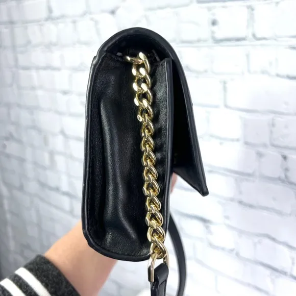 |•MICHAEL KORS•| A-dorable 'LOVE' Gold Studded Slip-On Shoes &amp; Crossbody Bag