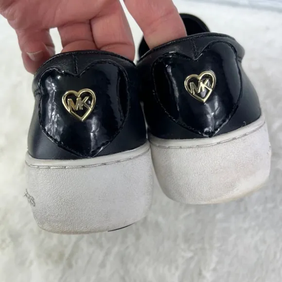 |•MICHAEL KORS•| A-dorable 'LOVE' Gold Studded Slip-On Shoes &amp; Crossbody Bag