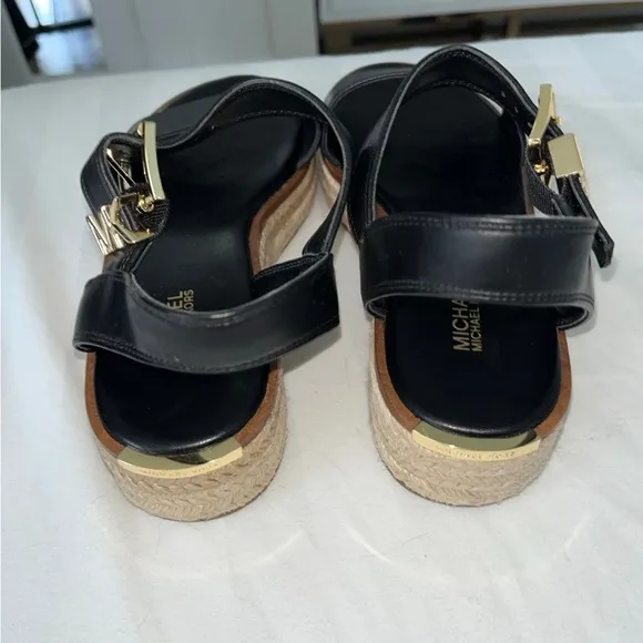 Michael Kors Women’s Lynn Espadrille Sandals (Black)