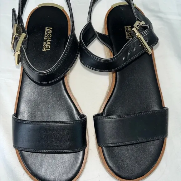 Michael Kors Women’s Lynn Espadrille Sandals (Black)