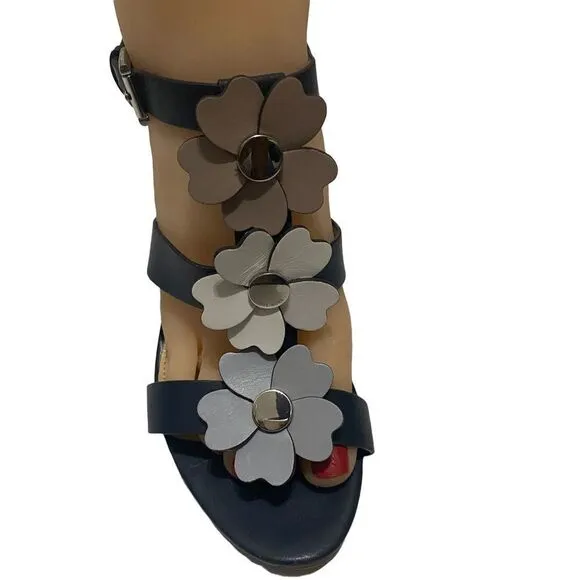 Michael Michael Kors Open Toe Slingback Block Heel Size 8.5 Sandal Shoes