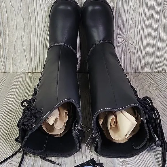 Milwaukee Leather Tall Knee High Motorcycle Riding Boots Womens Size 6 NEW