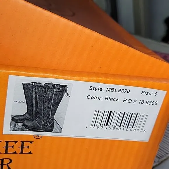 Milwaukee Leather Tall Knee High Motorcycle Riding Boots Womens Size 6 NEW