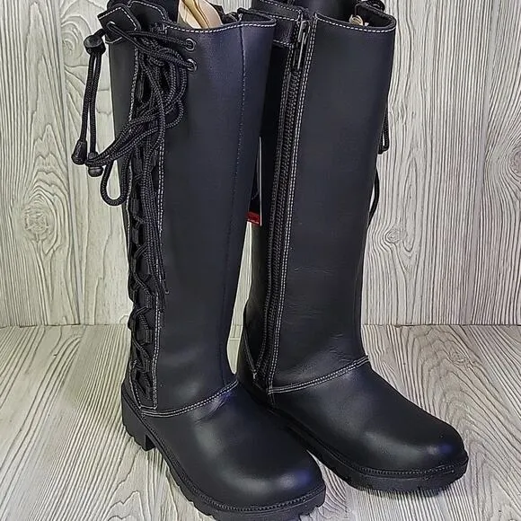 Milwaukee Leather Tall Knee High Motorcycle Riding Boots Womens Size 6 NEW