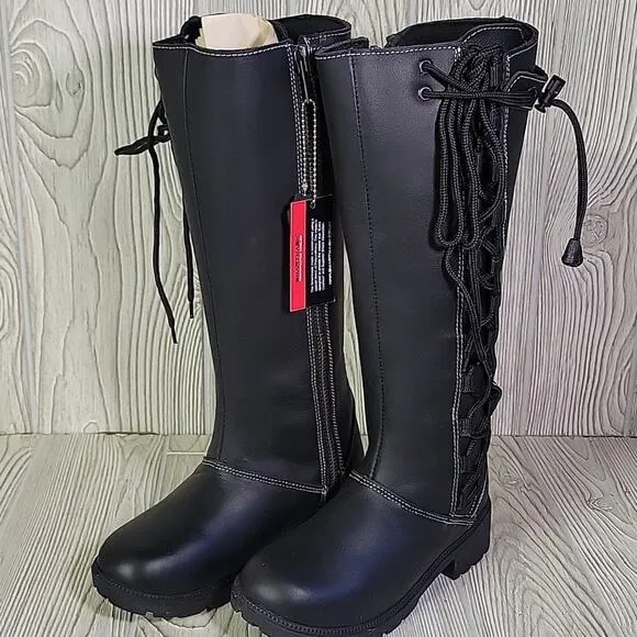 Milwaukee Leather Tall Knee High Motorcycle Riding Boots Womens Size 6 NEW