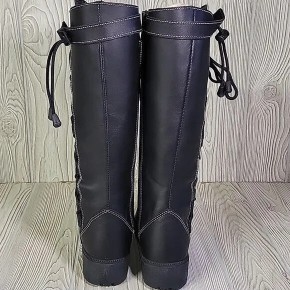 Milwaukee Leather Tall Knee High Motorcycle Riding Boots Womens Size 6 NEW