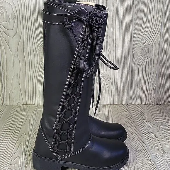 Milwaukee Leather Tall Knee High Motorcycle Riding Boots Womens Size 6 NEW