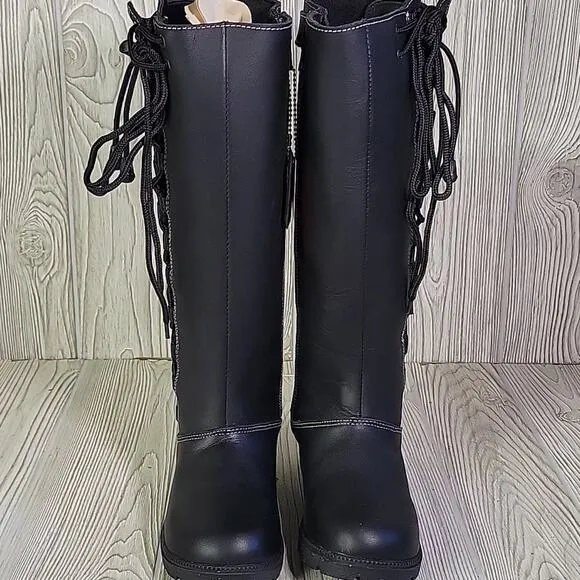 Milwaukee Leather Tall Knee High Motorcycle Riding Boots Womens Size 6 NEW