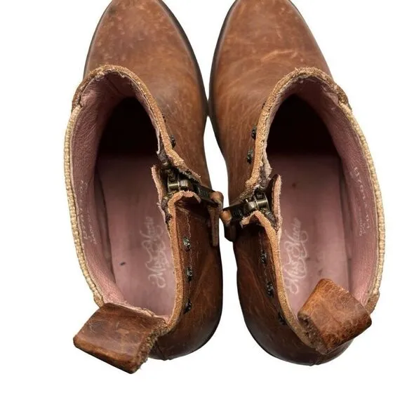 Miss Macie Bobby Jean Southwest Leather Boots Brown Size 6
