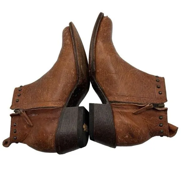 Miss Macie Bobby Jean Southwest Leather Boots Brown Size 6