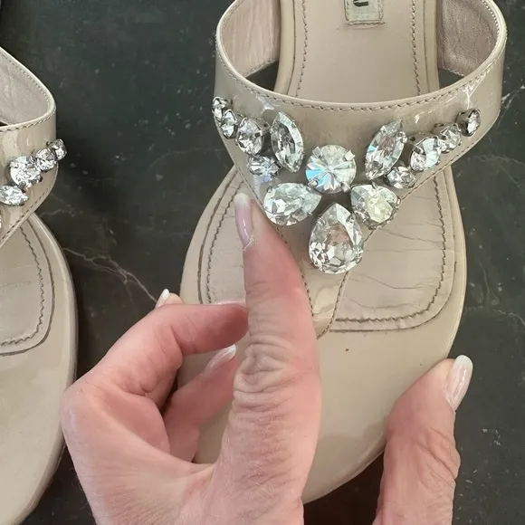 Miu Miu Crystal sandals