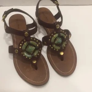 Miu Miu Leather Sandals