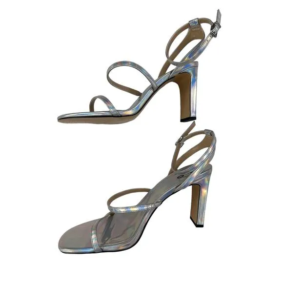 Mix No. 6 - Aliciana Strappy Sandals in Silver Metallic
