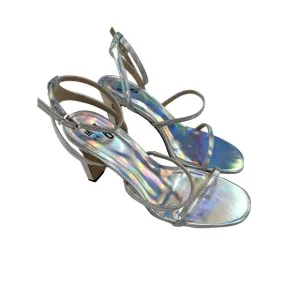 Mix No. 6 - Aliciana Strappy Sandals in Silver Metallic