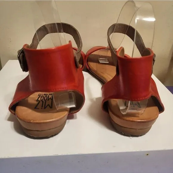 Miz Mooz &quot;Alanis&quot; Red Butter Soft Leather Sandals Sz.8 MSRP $149