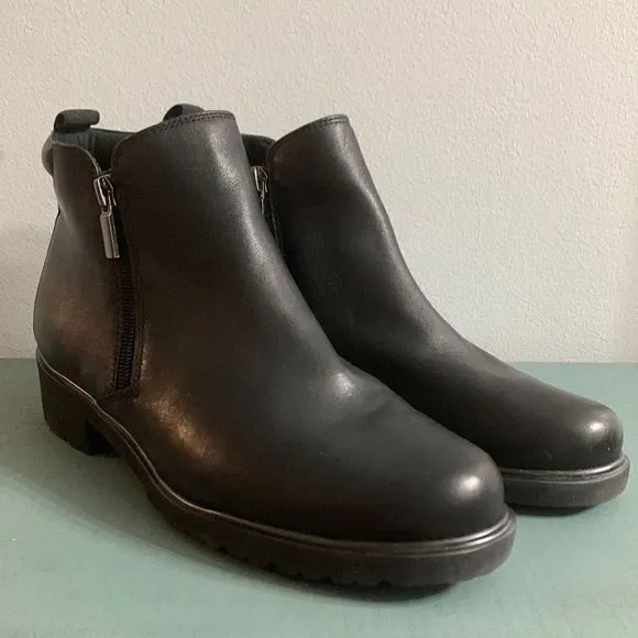 Munro black leather ankle boots Rourke‎ black leather Bootie. Streetwear