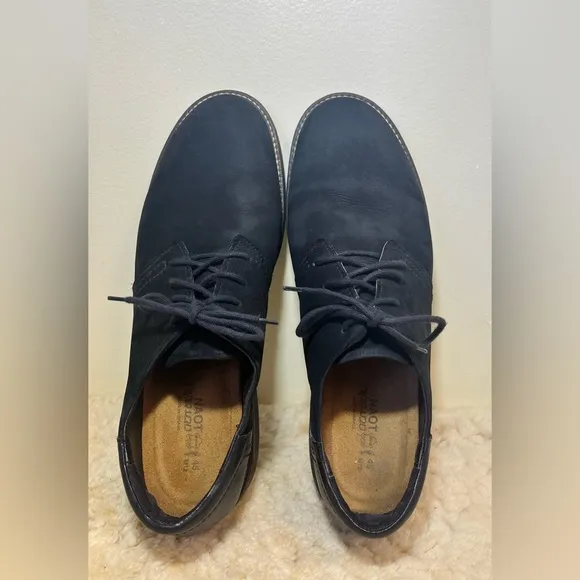 Naot Chief Coal Nubuck/Black Raven/Onyx Oxford Shoes Men Sz 45/US Sz 12