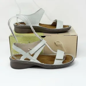 Naot Harp Leather Sandals Women's Size EU 41 US 10 Light Green Blue EXCELLENT