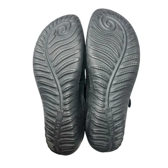 Naot Kirei Black Suede Mary Jane Comfort Shoes Size 38/7