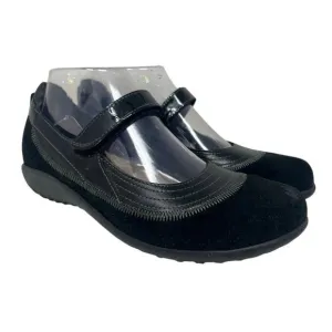 Naot Kirei Black Suede Mary Jane Comfort Shoes Size 38/7