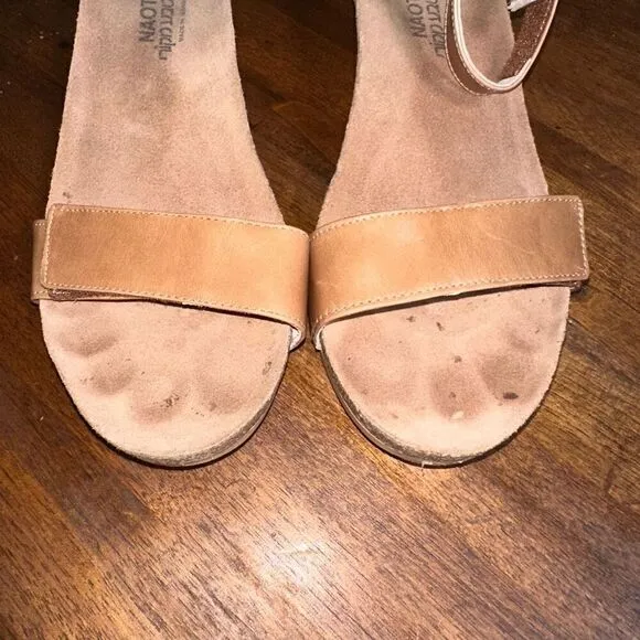 Naot Mermaid Cork Wedge Strappy Shoes Sandals
