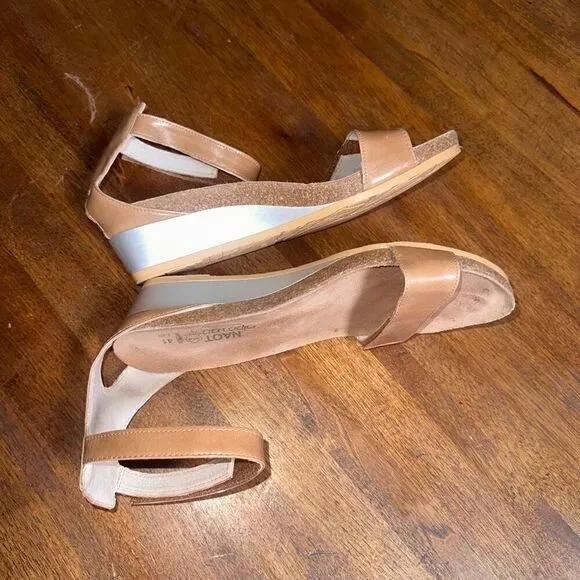 Naot Mermaid Cork Wedge Strappy Shoes Sandals