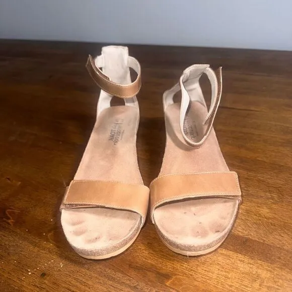 Naot Mermaid Cork Wedge Strappy Shoes Sandals