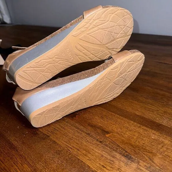 Naot Mermaid Cork Wedge Strappy Shoes Sandals