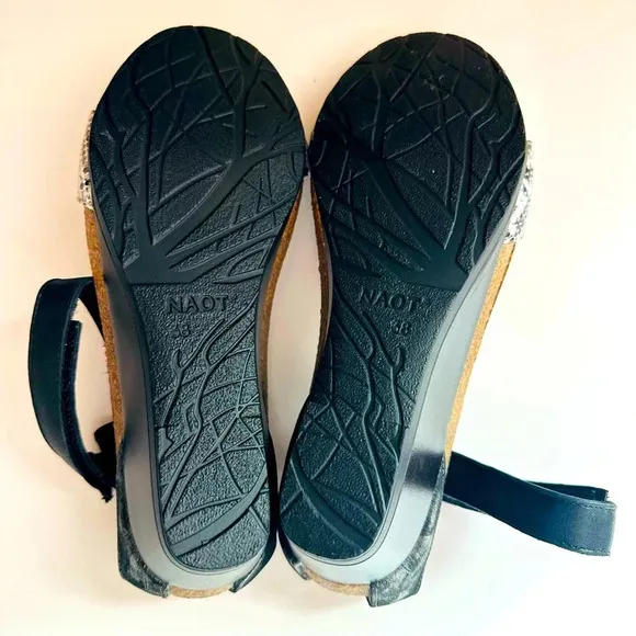 Naot Pixie Cobra Luster Wedge Sandals