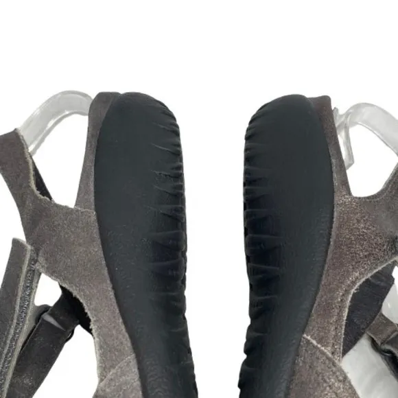 Naot Womens Arataki Leather Mary Jane Slingback Closed Toe Shoes Size 41 Gray