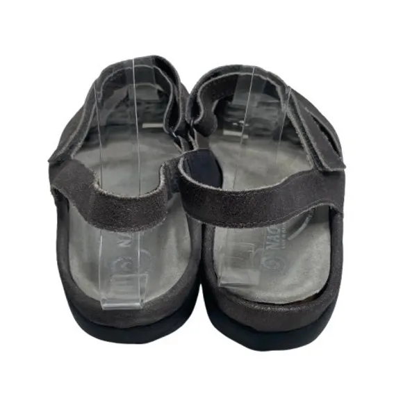 Naot Womens Arataki Leather Mary Jane Slingback Closed Toe Shoes Size 41 Gray