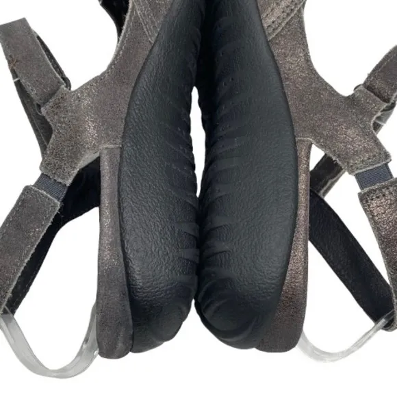Naot Womens Arataki Leather Mary Jane Slingback Closed Toe Shoes Size 41 Gray