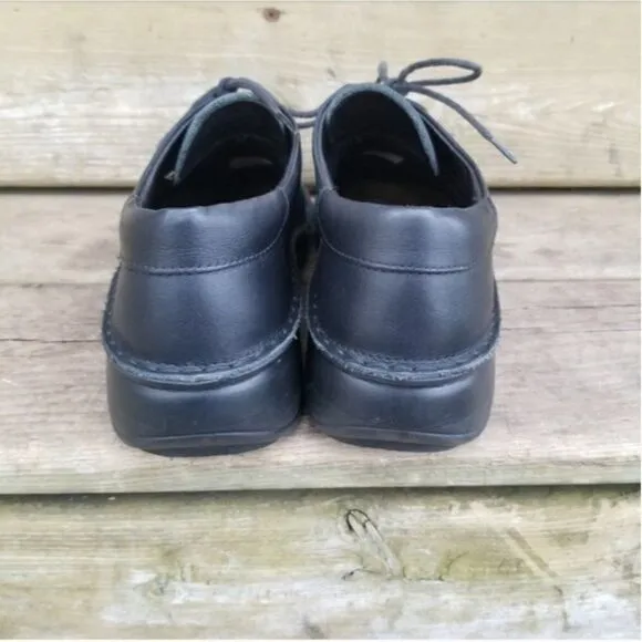 Naot Shoes Comfort Black Leather Round Toe Lace Up Low Top Oxfords Size 41
