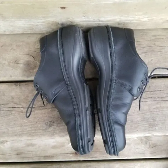Naot Shoes Comfort Black Leather Round Toe Lace Up Low Top Oxfords Size 41