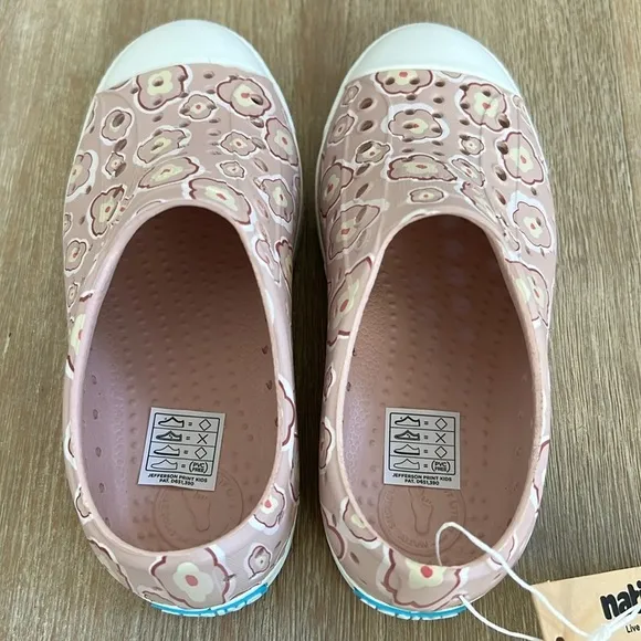 Native Shoes Jefferson Poppy Floral Slip On Tennis Shoes Toddler 11 12