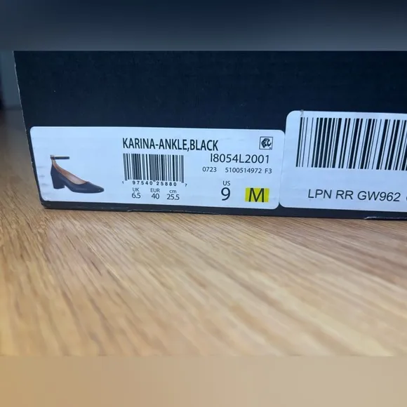 NATURALIZER KARINA ANKLE STRAP LEATHER HEELED MARY JANE SANDAL SIZE 9