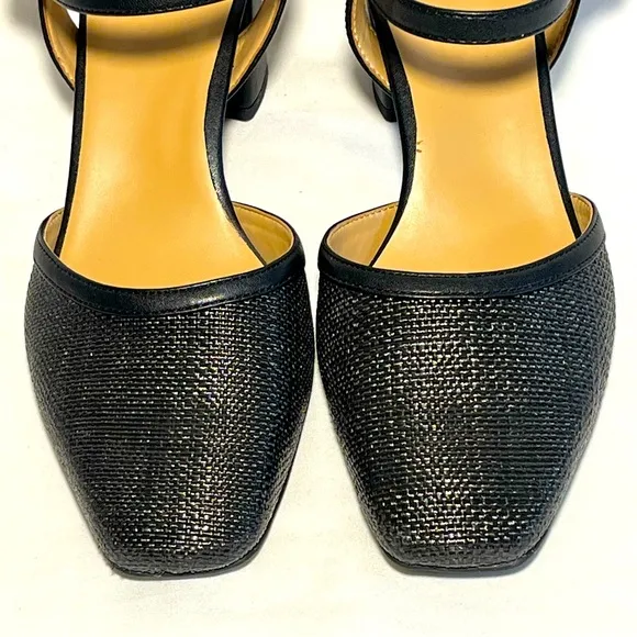 Naturalizer Women's Wave Block Heel Shoes Black 9.5M