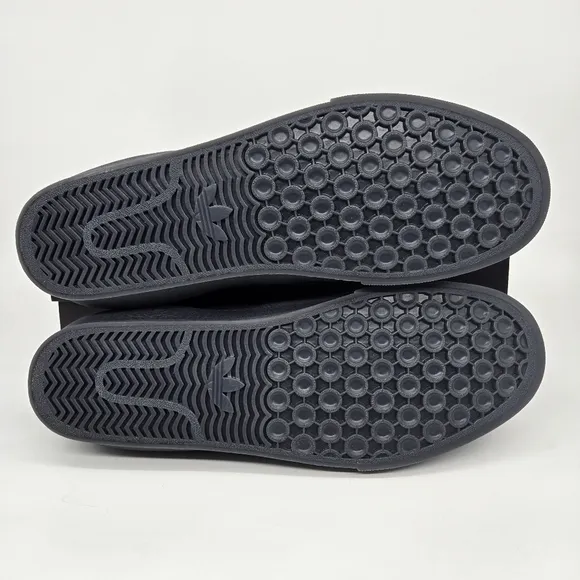 New Adidas Shmoofoil Slip-On Skateboarding Shoes 'Black Carbon' Size M9/W10