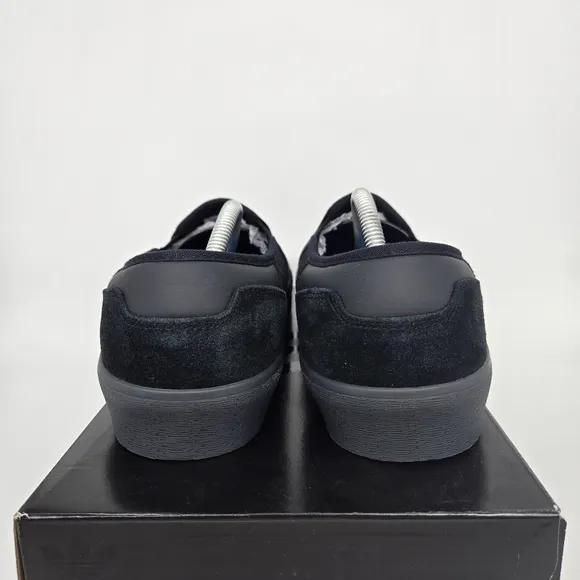 New Adidas Shmoofoil Slip-On Skateboarding Shoes 'Black Carbon' Size M9/W10