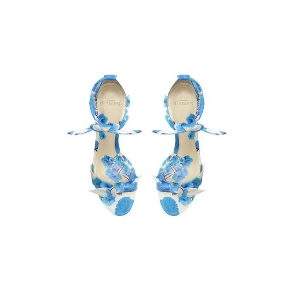 NEW ALEXANDRE BIRMAN women clarita 60 heeled sandals in blue/seta floral