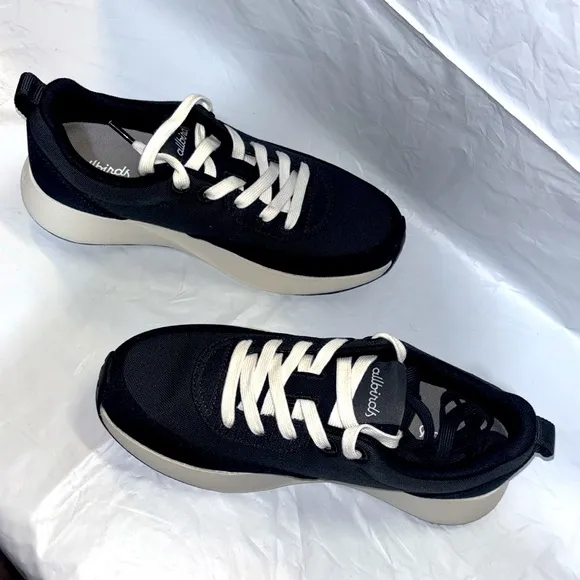 NEW ALLBIRDS Womens Tree Runner Athletic Sneakers Running  Shoes Black Size 7