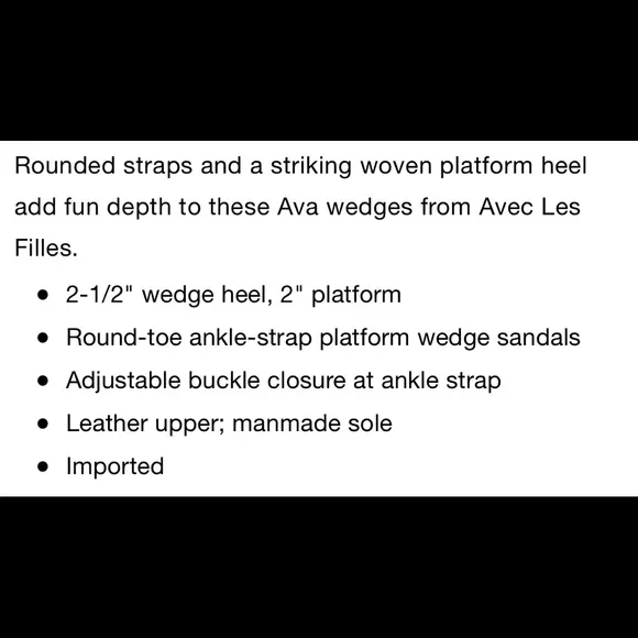 New Avec Les Filles Ava Sandals 8.5M